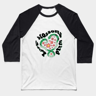 Floral Snake: love blossoms wild Baseball T-Shirt
